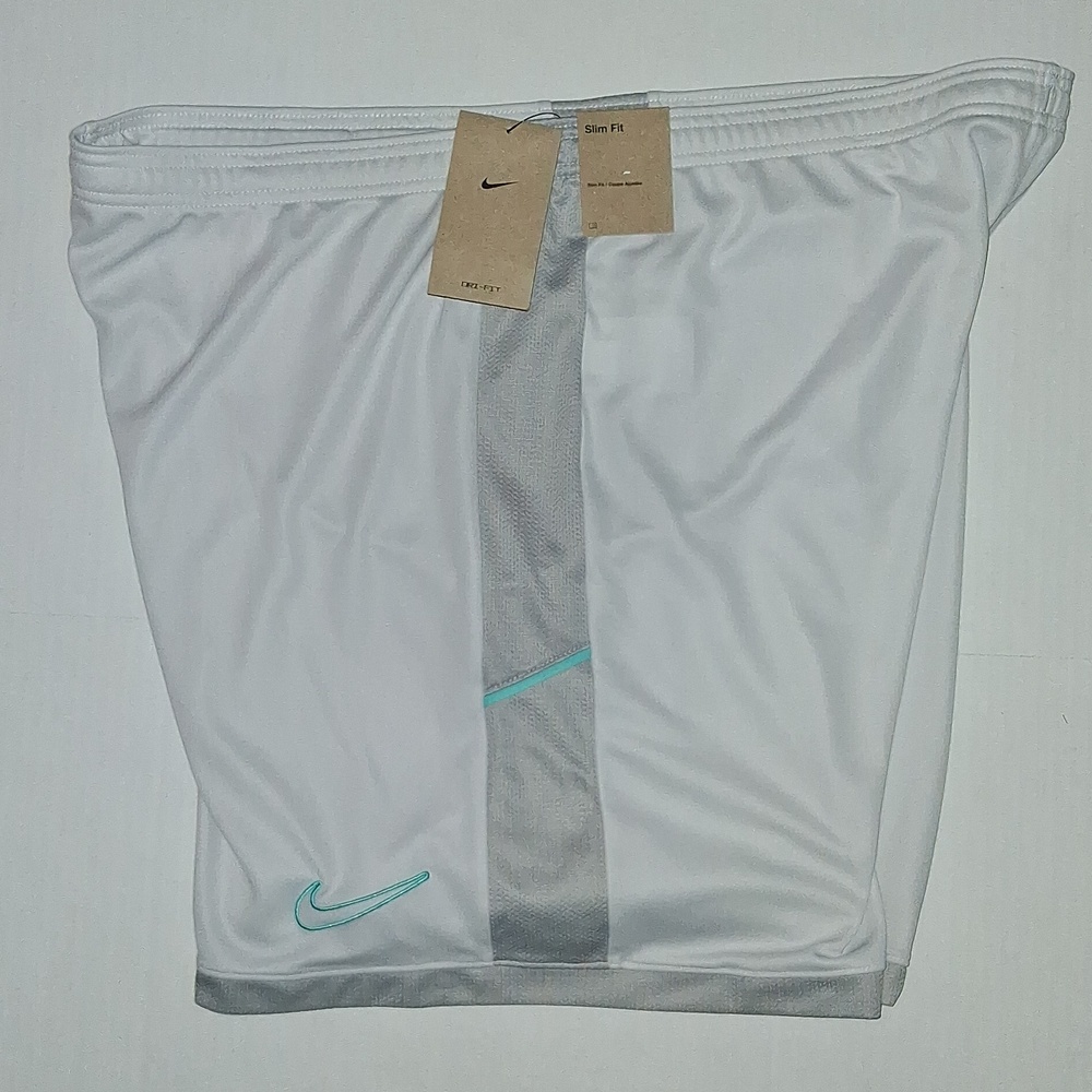 Nike Soccer Shorts Dri-Fit Slim Fit Size-XXL Gray NWT